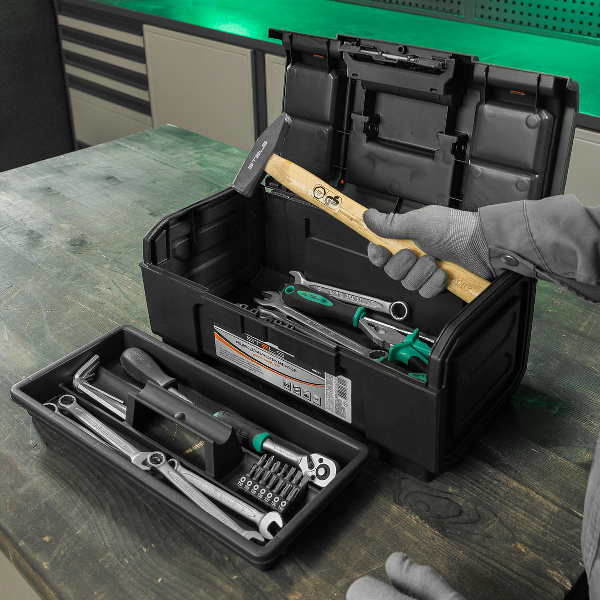 Ящик для инструментов, усиленный 16" STELS preview 10