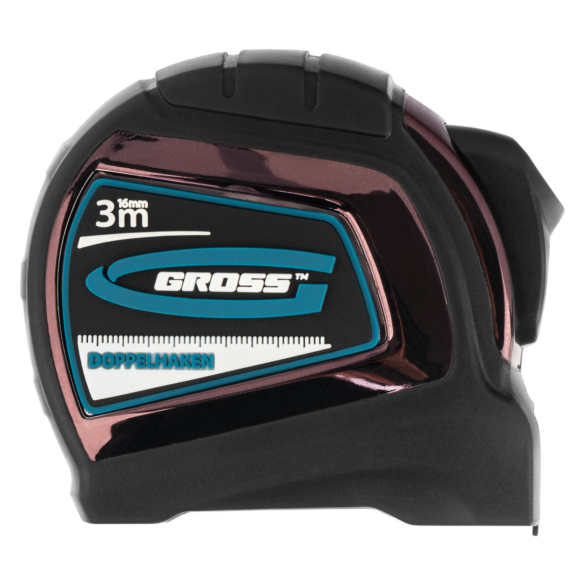 Рулетка 3м х 16мм Doppelhaken односторонний зацеп нейлон GROSS preview 4