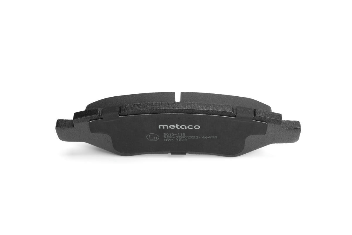 Колодки тормозные задние дисковые к-кт metaco 3010-118 preview 5