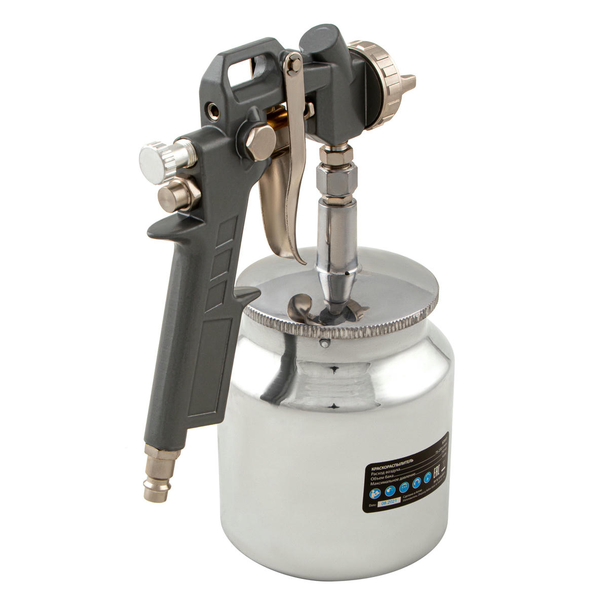 Краскопульт MATRIX с нжним бачком 0,75л (сопла D-1.2,1.5, 1.8мм) preview 3