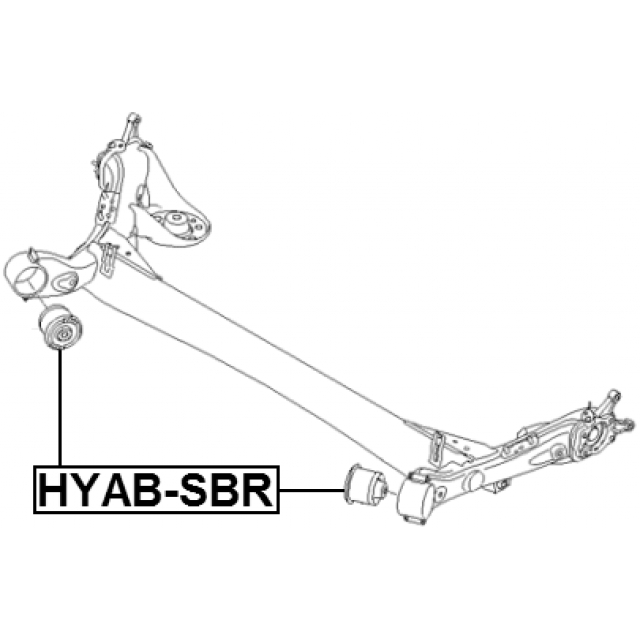 Сайлентблок задней подвески FEBEST HYAB-SBR preview 2
