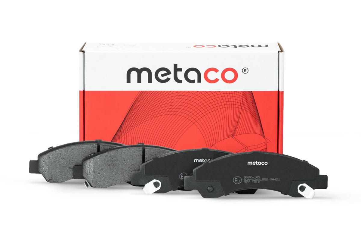 Колодки тормозные передние к-кт metaco 3000-165 preview 1