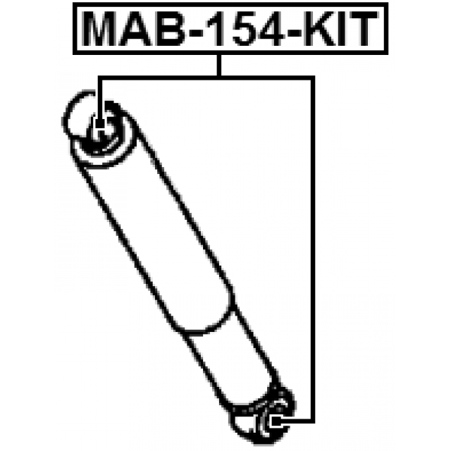 Сайлентблок FEBEST MAB-154-KIT preview 2