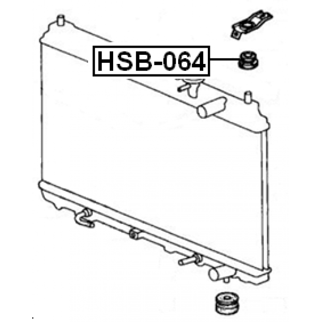Подушка радиатора FEBEST HSB-064 preview 2
