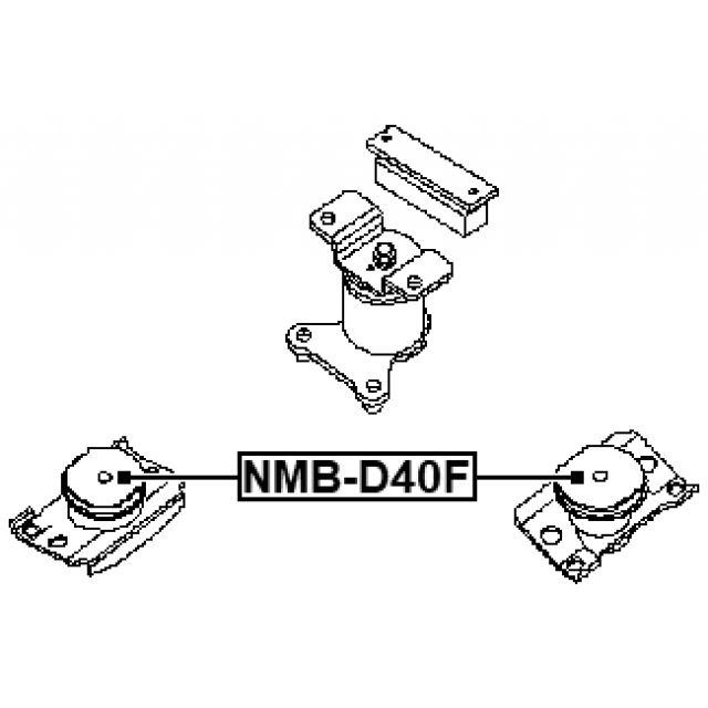 Сайлентблок FEBEST NMB-D40F preview 2