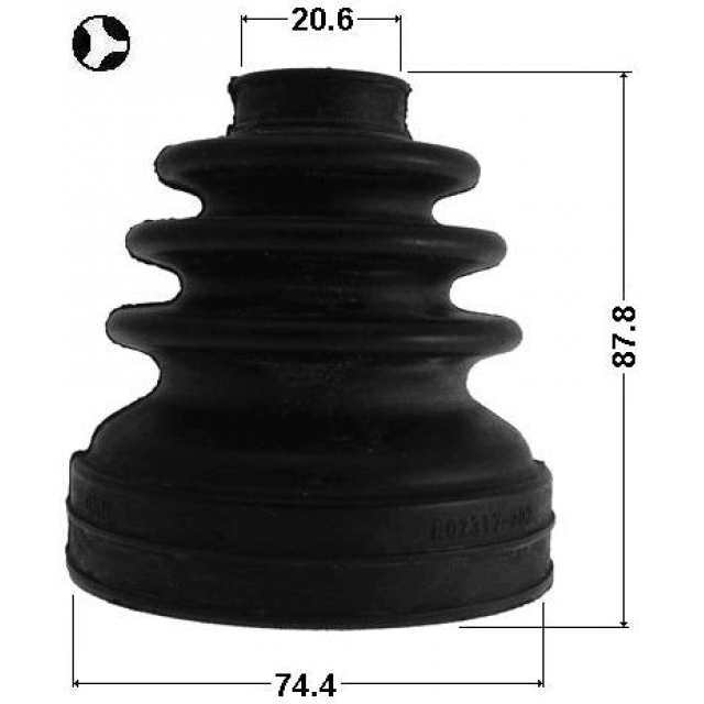 Пыльник ШРУСа внутр. пер FEBEST 0115-ZZE150T preview 2