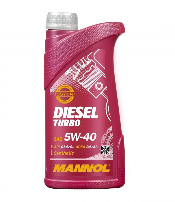 Масло моторное MANNOL Diesel Turbo 5W-40 синтетическое 1 л 1010 preview 1