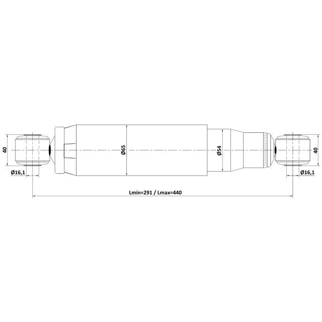 Амортизатор задний L=R FIAT DUCATO 2J 2006-2014 FEBEST 25110-002R preview 2