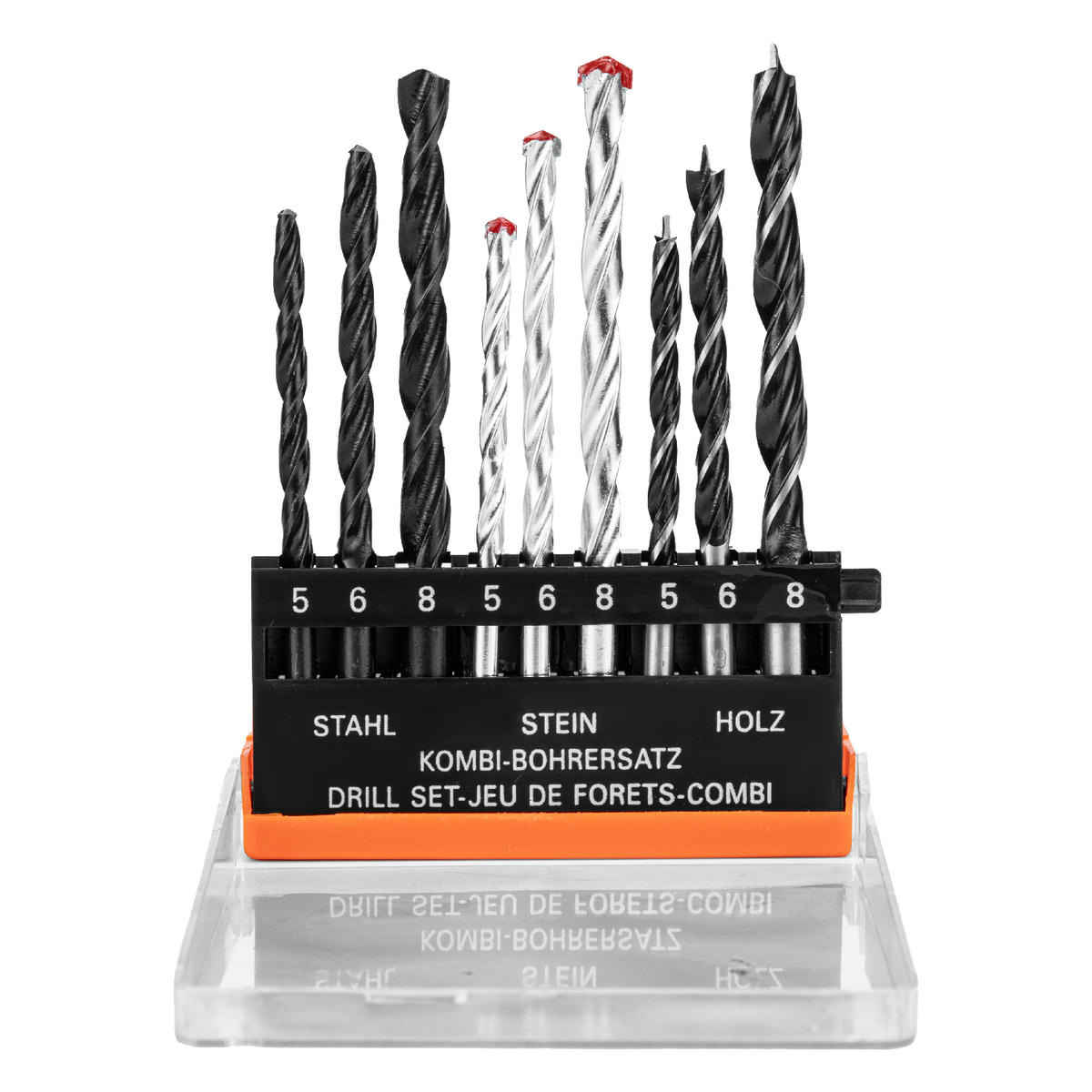 Сверло по бетону 5-6-8мм + металлу 5-6-8мм + дереву 5-6-8мм 9шт SPARTA preview 3