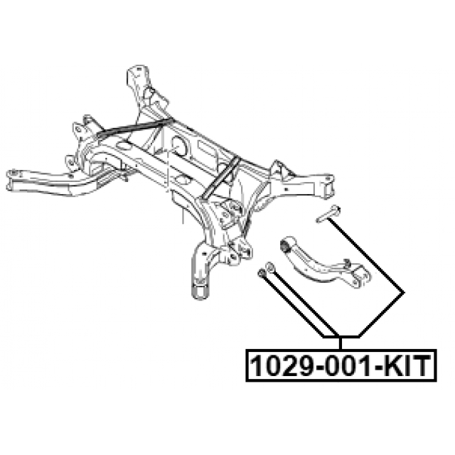 Болт с эксцентриком ремкомплект CHEVROLET CAPTIVA (THAILAND) 2007-2017 FEBEST 1029-001-KIT preview 2