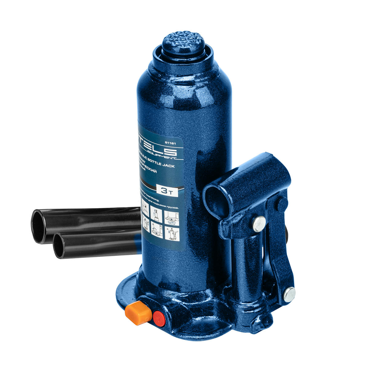 Домкрат бутылочный 3т гидравлический (188-363мм) STELS preview 1