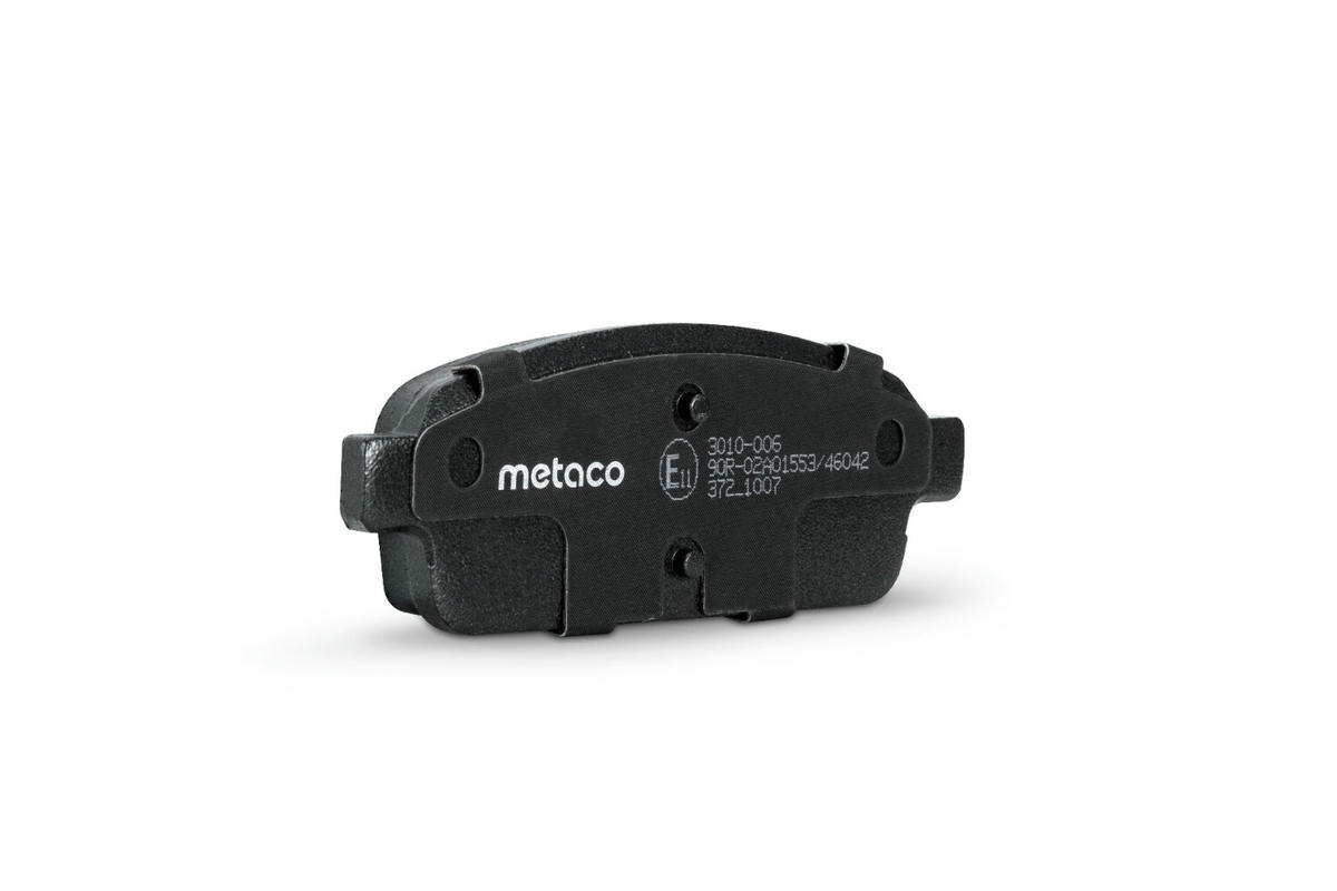 Колодки тормозные задние дисковые к-кт metaco 3010-006 preview 4