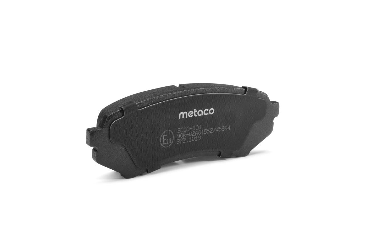 Колодки тормозные задние дисковые к-кт metaco 3010-104 preview 2