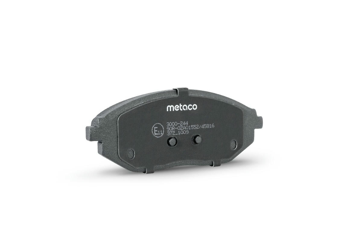 Колодки тормозные передние к-кт metaco 3000-244 preview 3