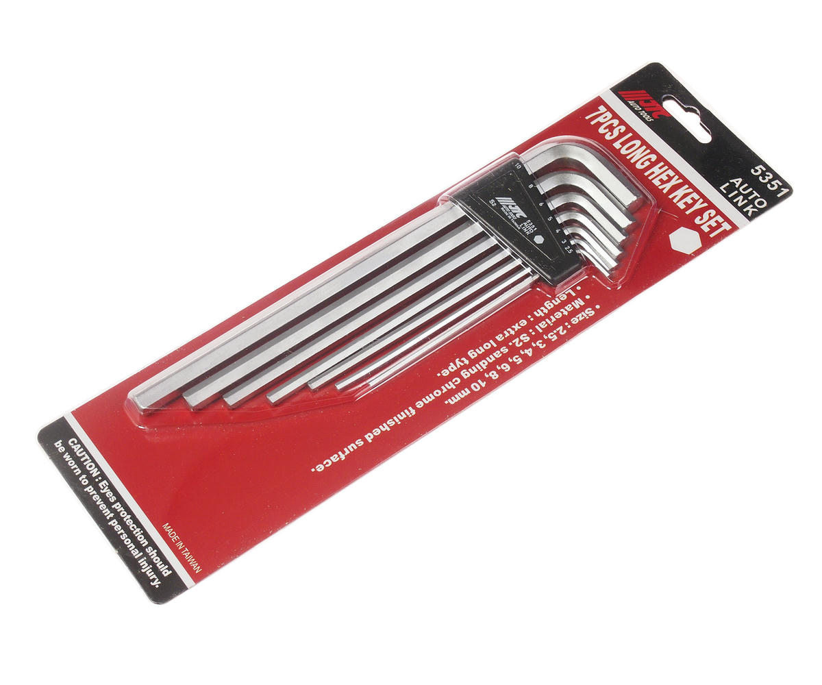 Набор ключей шестигранных Г-обр. 7пр экстрадлинных 2.5-10мм JTC preview 1