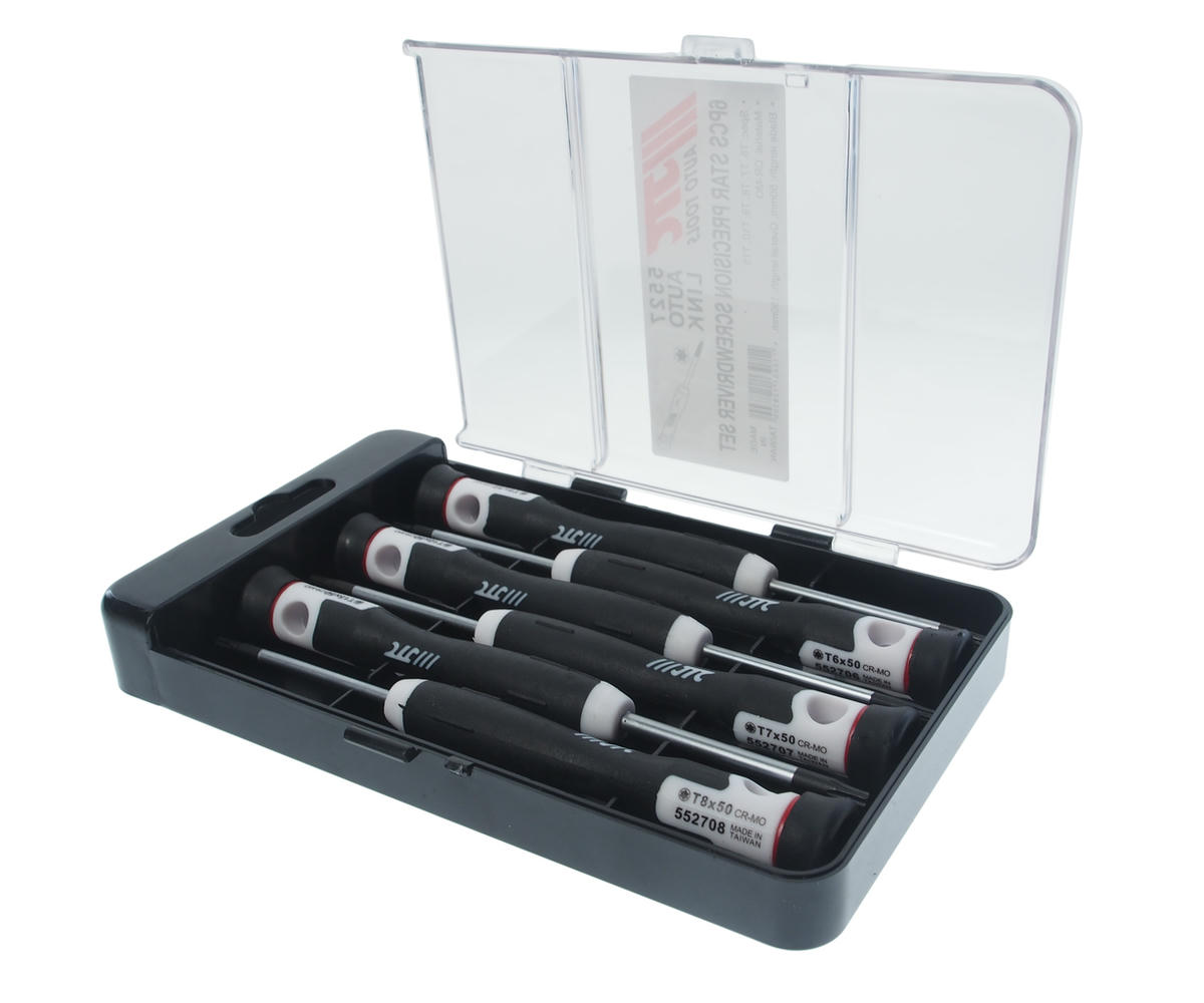 Набор отверток прецизионных 6шт. T6.T7.T8.T9.T10.T15 (длина 150мм) JTC preview 1