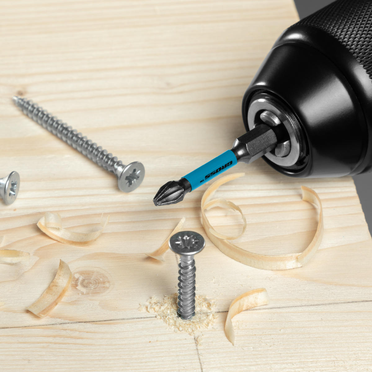 Набор бит торсионных PH2x50 мм, для ударных шуруповертов (5 шт.) GROSS preview 1