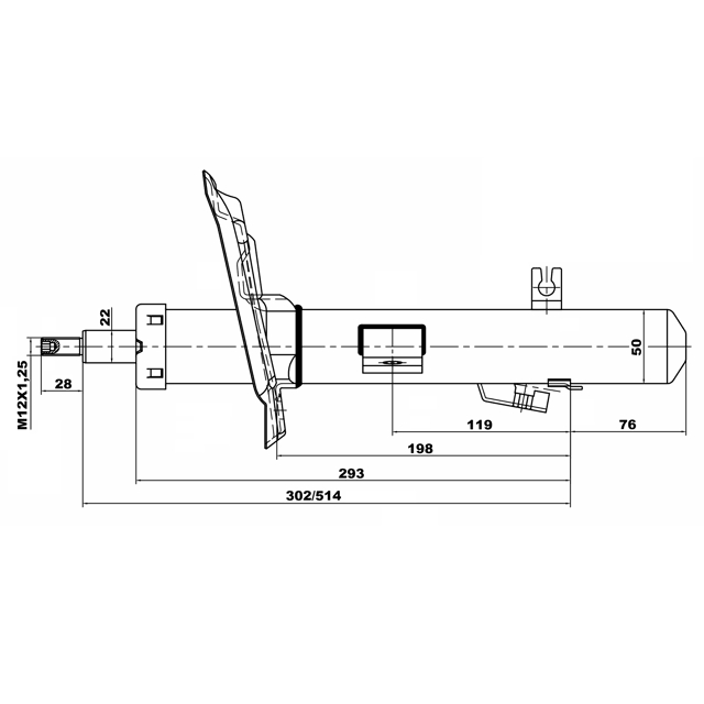 Амортизатор передний FEBEST 02110-001FR preview 2