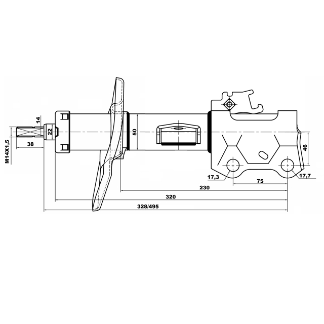 Амортизатор передний FEBEST 01660299FR preview 2