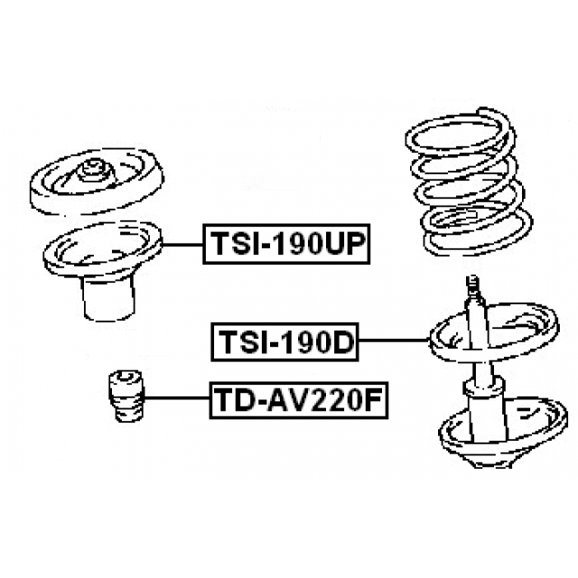 Отбойник переднего амортизатора FEBEST TD-AV220F preview 2
