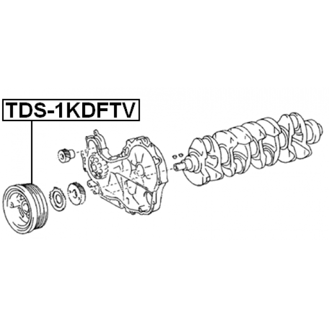 Шкив коленвала 1kdftv/2kdftv preview 2 Шкив коленвала 1kdftv/2kdftv preview 2