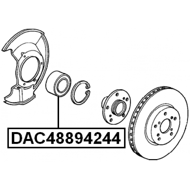 DAC48894244_подшипник ступ. !пер.Honda Legend 90-06 preview 2