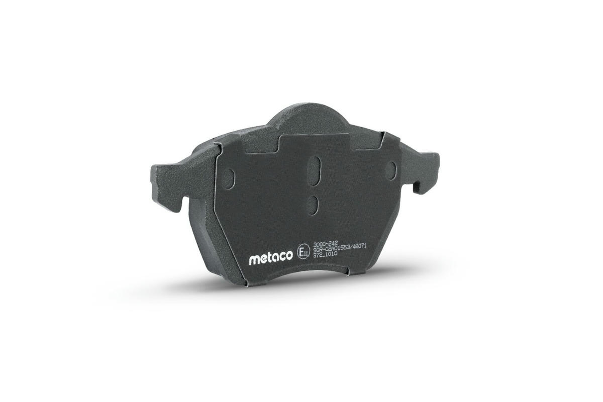 Колодки тормозные передние к-кт metaco 3000-242 preview 3