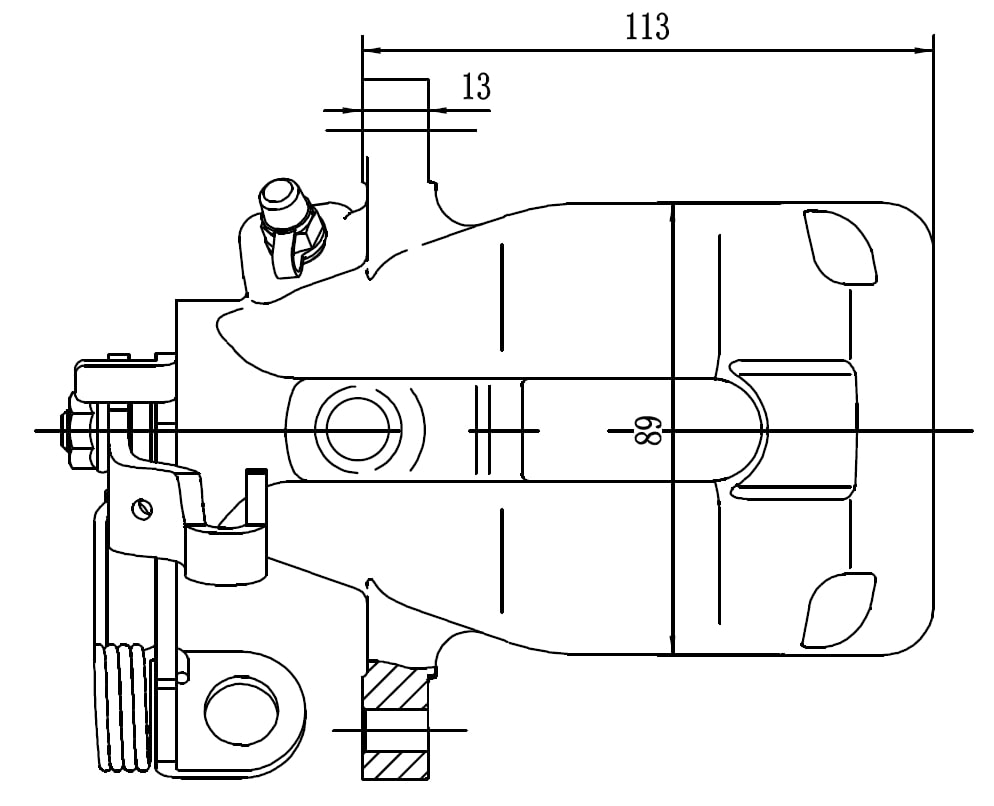 Суппорт торм. для а/м Peugeot 407 (04-)/Citroen C5 (08-) зад. прав. d=38мм TRIALLI CF 550120 preview 4