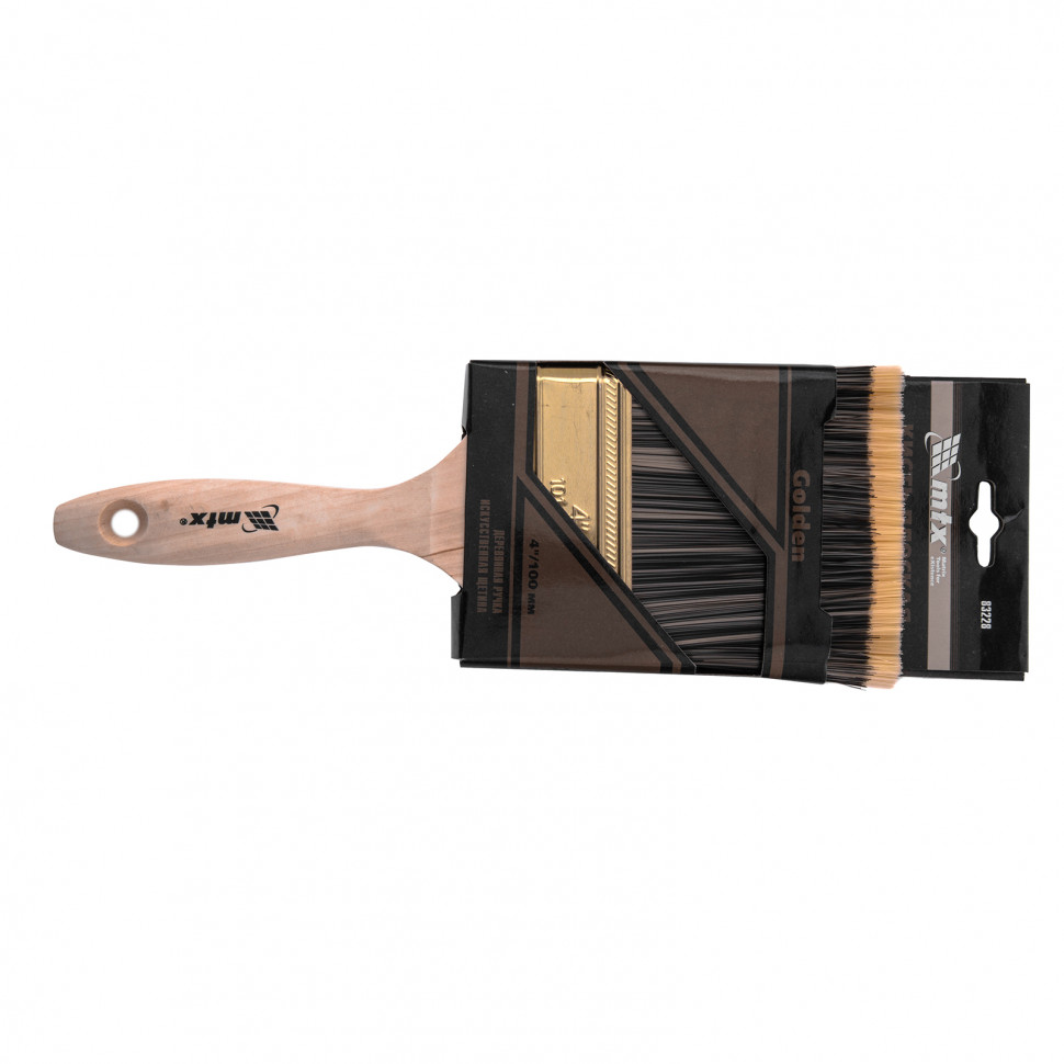 Кисть плоская искуст.щет.дерев.ручка 4" MATRIX preview 1