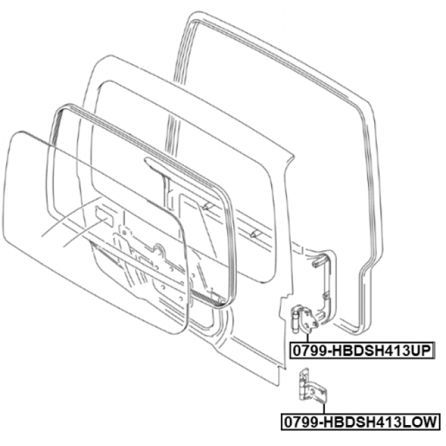 ПЕТЛЯ ДВЕРИ БАГАЖНИКА, шт preview 2