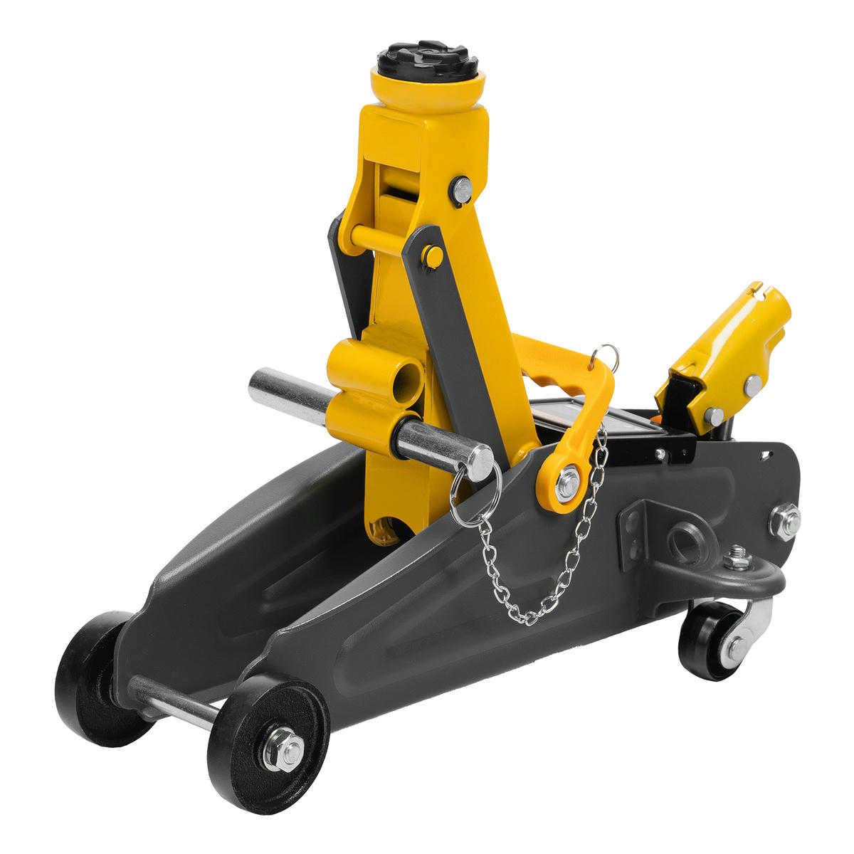 Домкрат подкатной гидравлический 2т 130-330мм с фиксатором (в кейсе) DENZEL preview 7