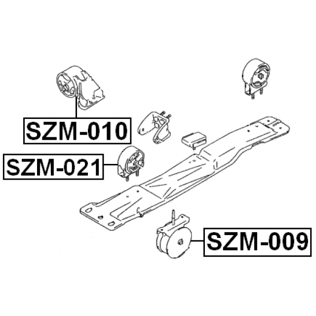 Опора двигателя FEBEST SZM-021 preview 2