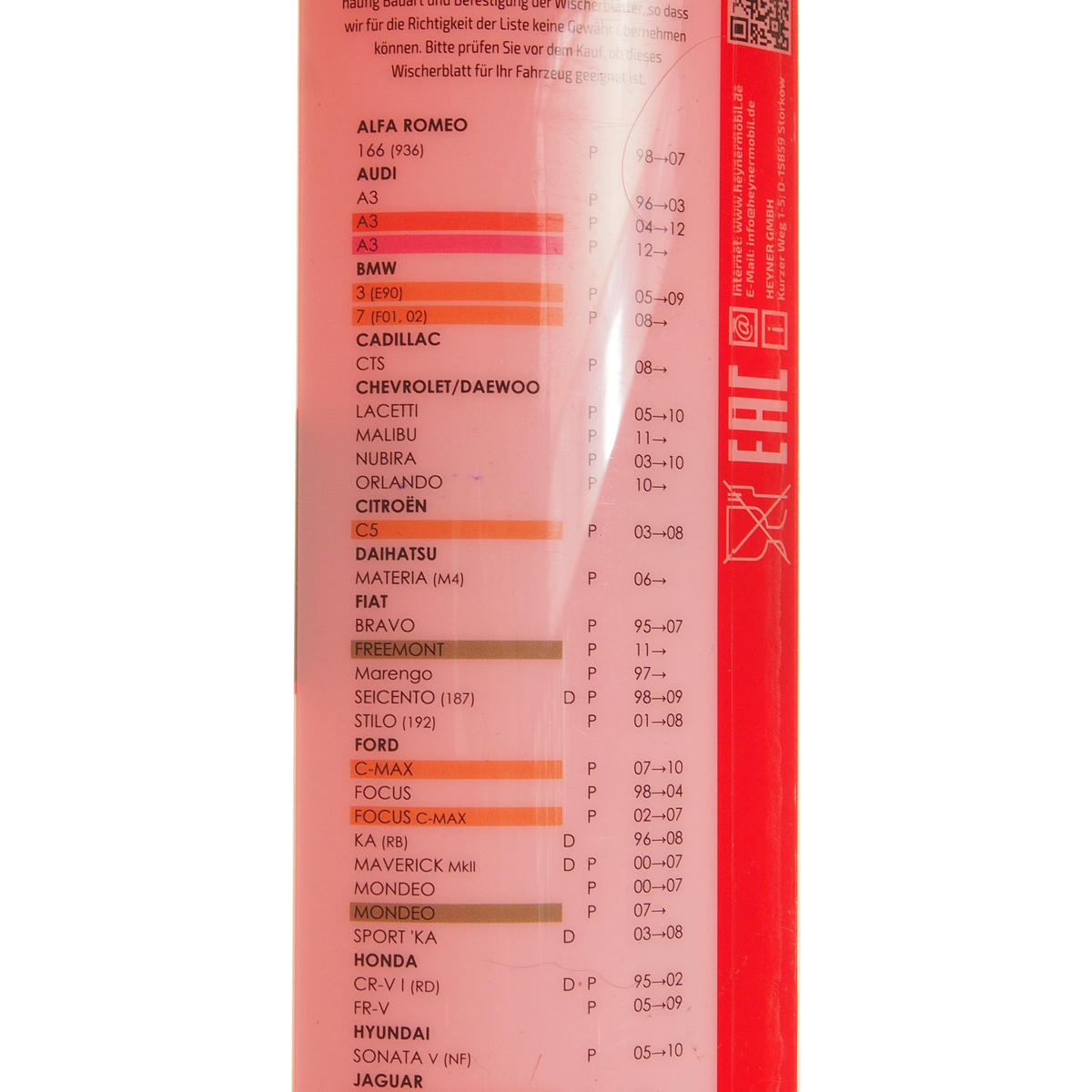 Щетка стеклоочистителя AL-279 "SUPER FLAT PREMIUM" 480мм (19") HEYNER/1/50 preview 5