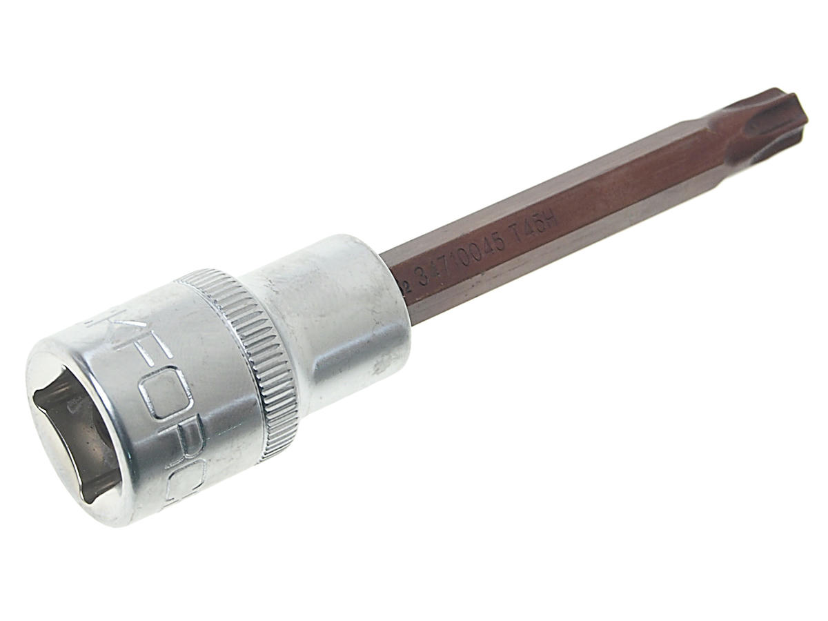 Головка-бита TORX Premium T45 с отверстием 1/2" (L-100мм) ROCKFORCE preview 1