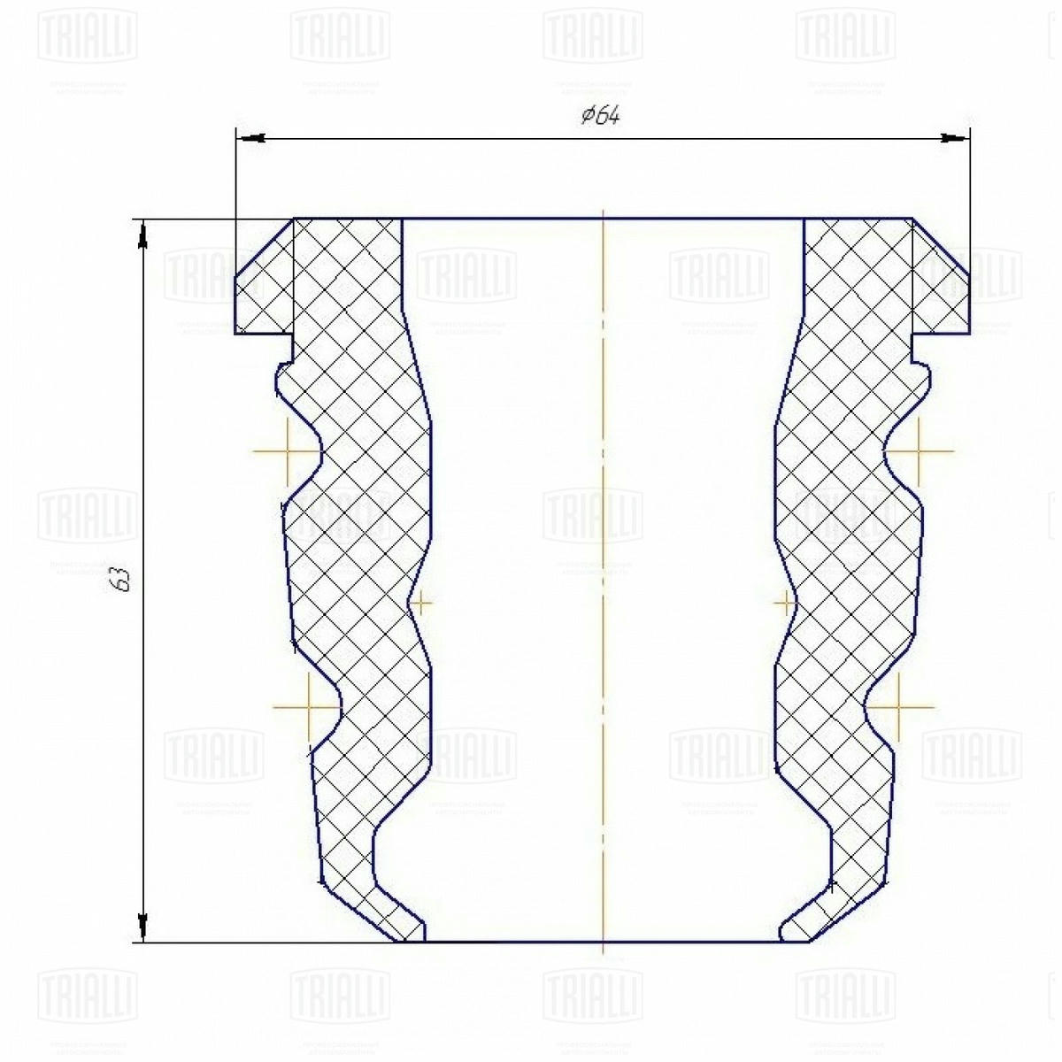 Отбойник амортизатора TRIALLI BC 1031 preview 2 Отбойник амортизатора TRIALLI BC 1031 preview 2