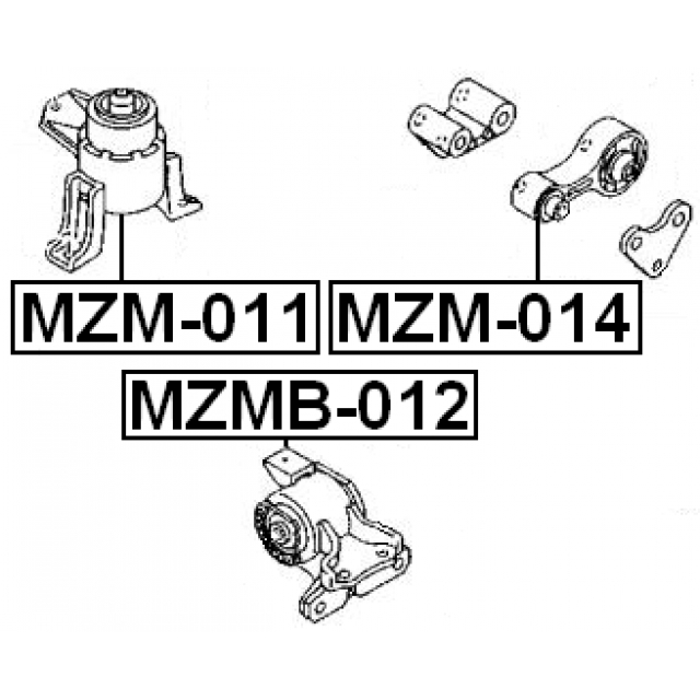 Сайлентблок FEBEST MZM-B012 preview 2