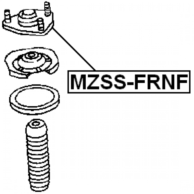 Опора Переднего Амортизатора (Mazda Friendee/Freda Sgl/Sgr 1995-) preview 2