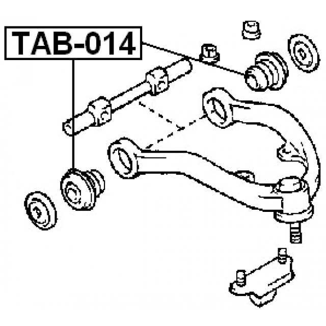 TAB014_сайлентблок рычага !Toyota Crown 88-95 preview 2