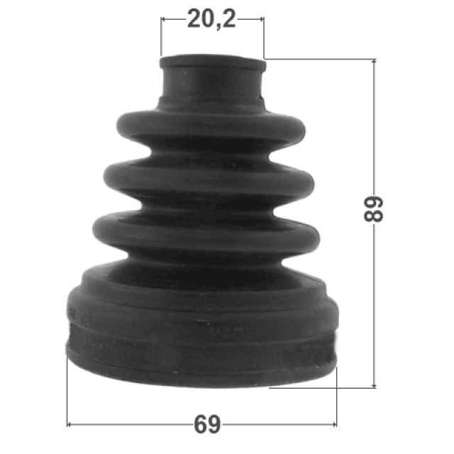 0715-RS413_к-кт пыльника ШРУСа внутреннего! Mazda 323 1.1-1.8 <01, Subaru Impreza 1.6i-2.0i 92-00 preview 2