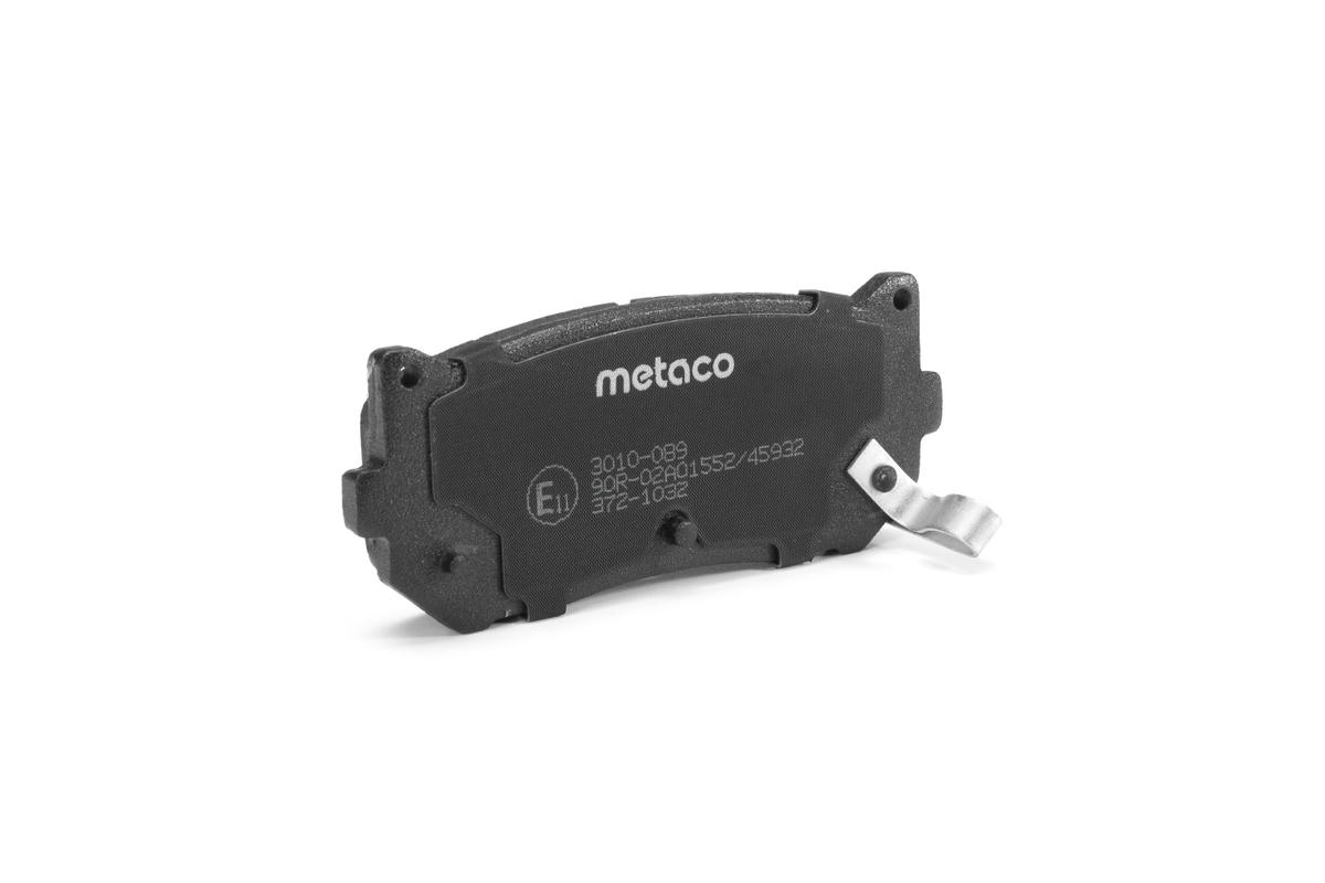 Колодки тормозные задние дисковые к-кт metaco 3010-089 preview 2