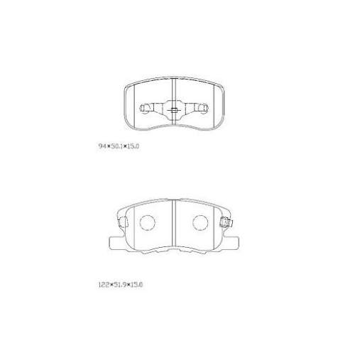 Колодки тормозные передние к-кт TRIALLI PF 4296 preview 4