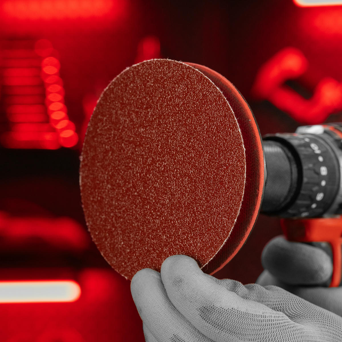 Круг абразивный на ворсовой подложке под "липучку", P 40, 115 мм, 10 шт.// MATRIX preview 6