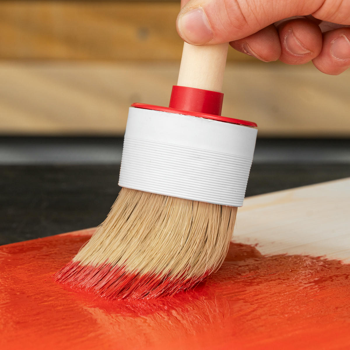 Кисть круглая № 16 (55 мм), натуральная щетина, деревянная ручка// MATRIX preview 9