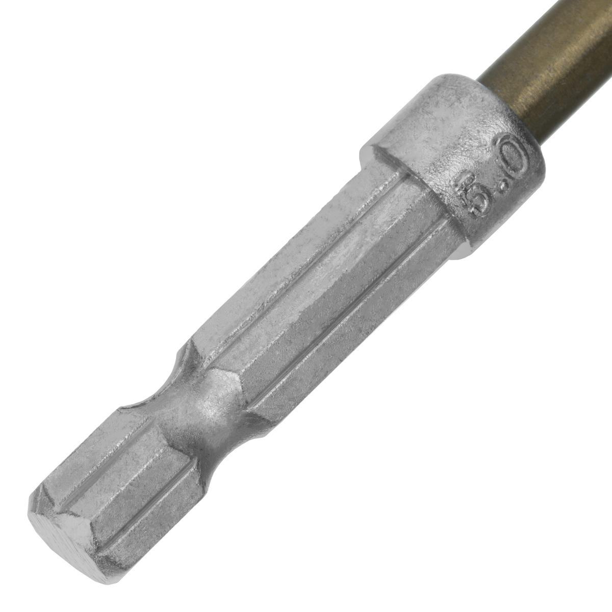 Сверло по металлу 5,0мм HSS, нитридтитановое покрытие, 6-гран. хвостовик MATRIX preview 4