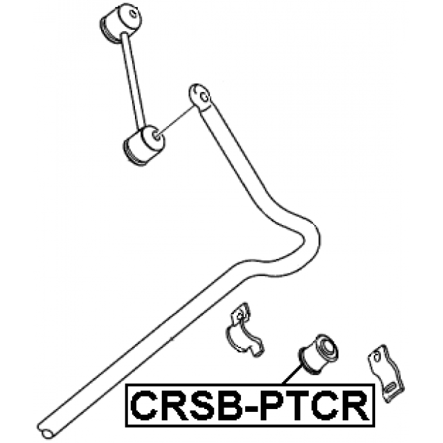 CRSB-PTCR_втулка заднего стабилизатора! d15.4 Chrysler Pt Cruiser 01-09 preview 2