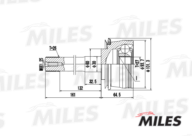 ШРУС TOYOTA 4RUNNER II-III/HILUX 2.4-3.0 87-02 нар. preview 3