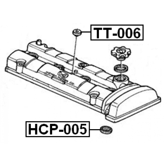 Уплотнительное кольцо свечного колодца HONDA CR-V FEBEST HCP-005 preview 2