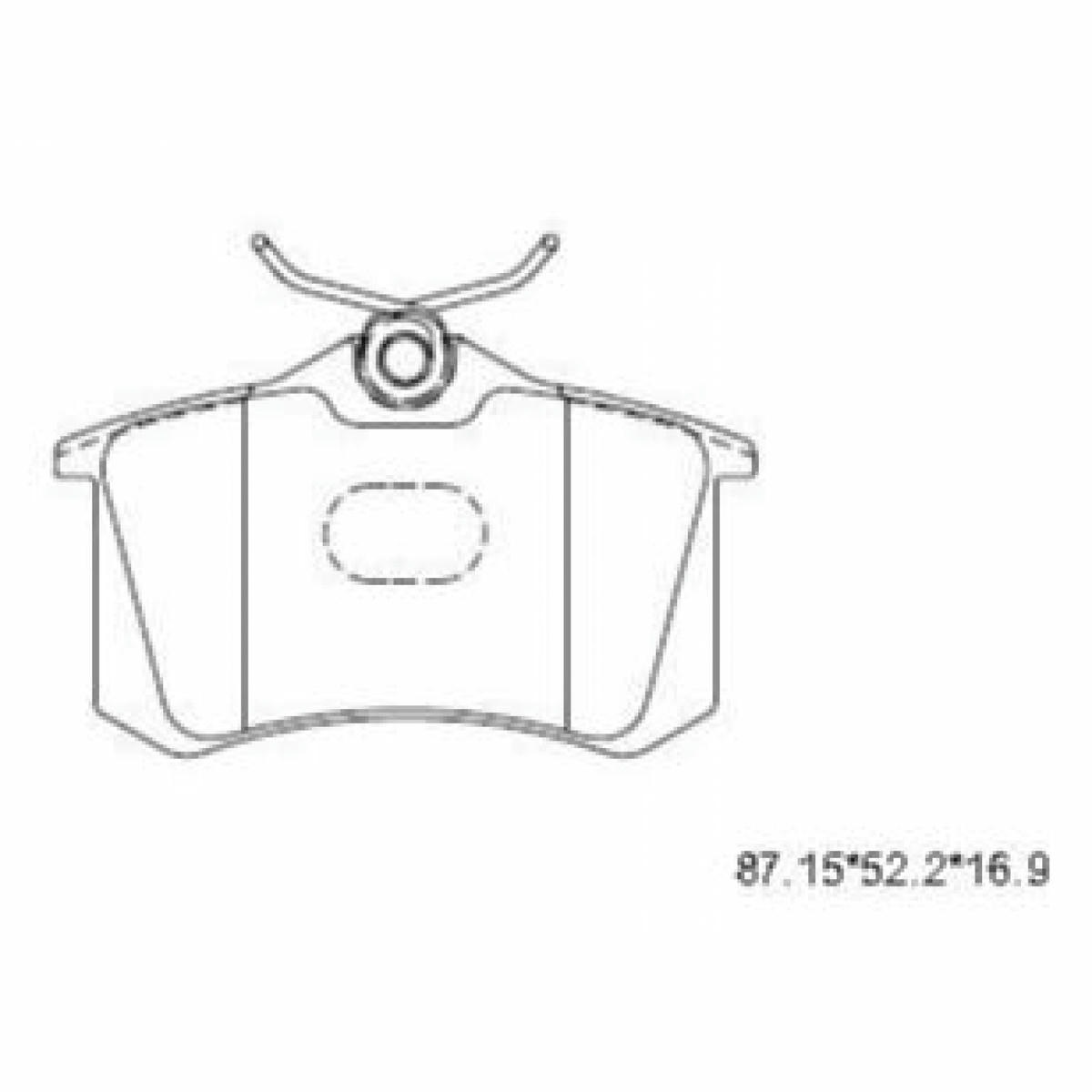 Колодки тормозные задние дисковые к-кт TRIALLI PF 1871 preview 3