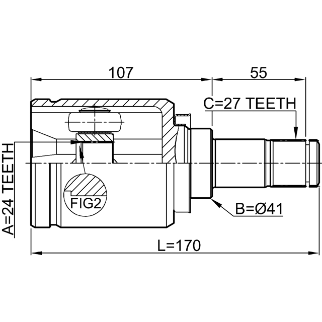 ШРУС внутренний перед лев preview 2