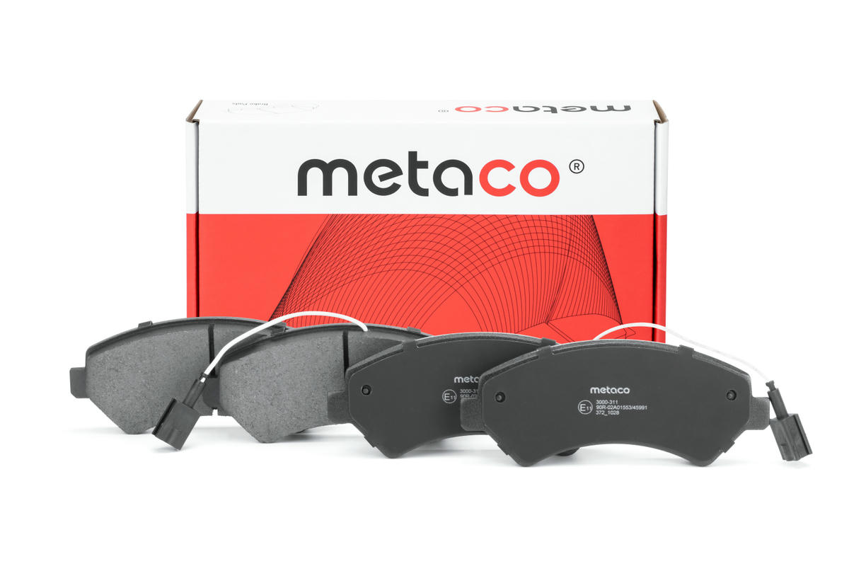 Колодки тормозные передние к-кт metaco 3000-311 preview 1